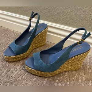 Stuart Weitzman Denim Espadrilles